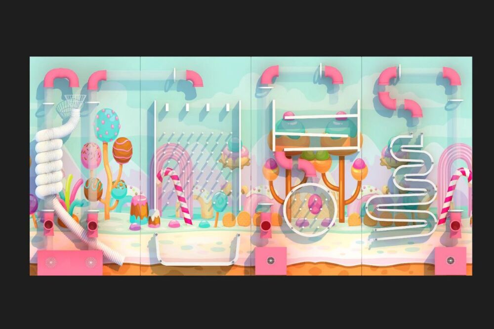 Бізі борд пневмо лабіринт 6 х 2,45 м