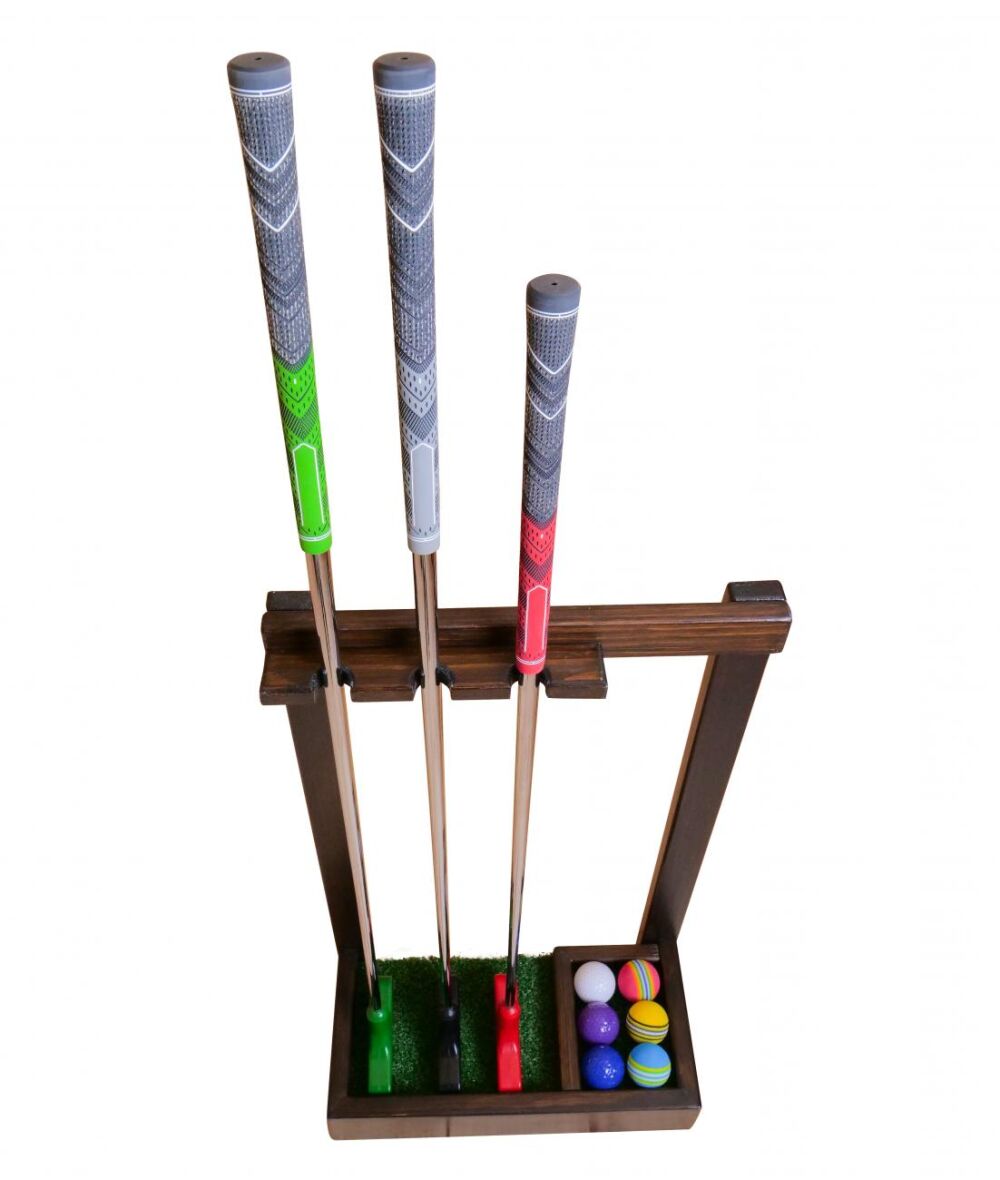 Набір підставка з 3 клюшками для гольфу