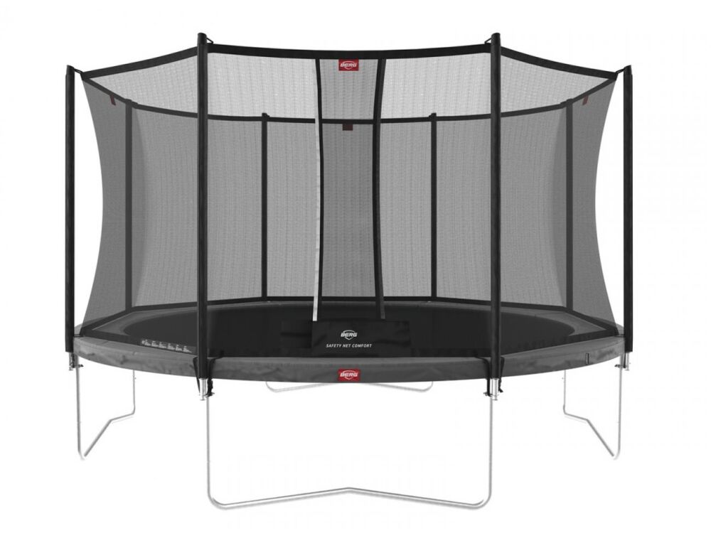 Батут BERG Favorit Grey 430 + захисна сітка Safety Net Comfort (35.14.13.00+35.74.14.03)