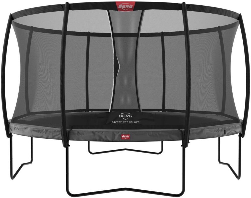 Батут BERG Champion Grey 380 + захисна сітка Safety Net Deluxe (35.42.23.01 + 35.72.22.03)