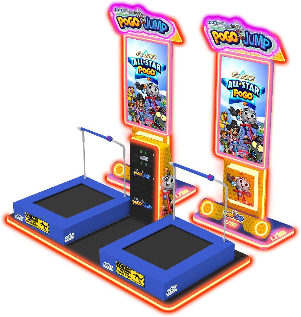 Pogo Jump 2P — інтерактивний exergame з подвійним трампліном