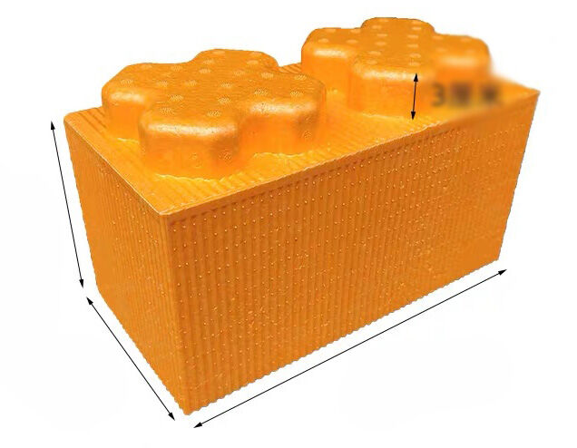Конструктор Лего пінопластовий Помаранчевий