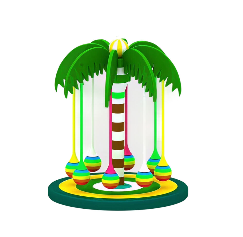 М’яка дитяча карусель «Palm Tree Swing Carousel»