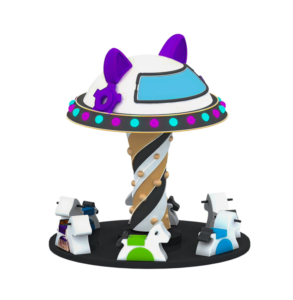 М’яка дитяча карусель «Space Pony Carousel»