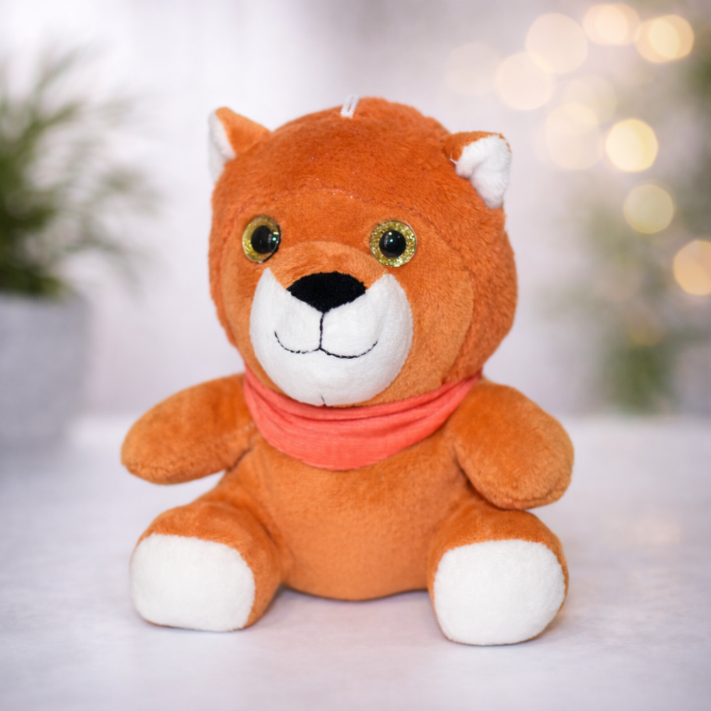 М’яка іграшка “Лев з шарфом” 7 дюймів