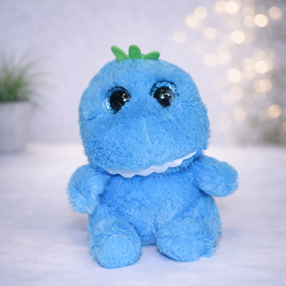 Блакитний велоокий динозавр 8 дюймів