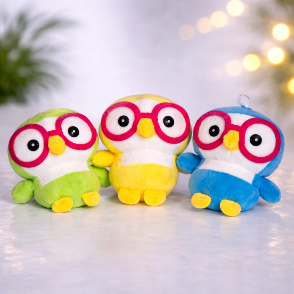 Плюшевий пінгвін в окулярах 7 дюймів