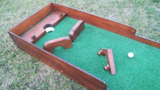 Перешкода для міні-гольфа трикутник з аркою 108 — фото 8