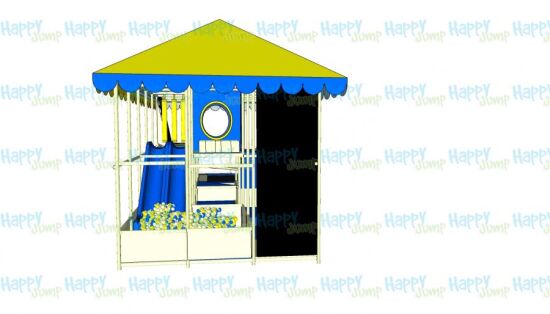 Лабіринт жовто-блакитний 7 х 3 х 3 м — фото 9