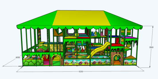 ЛАБІРИНТ МЕГА АМАЗОНІЯ 2в1 9,2 х 6,05 х 3,5м — фото 1
