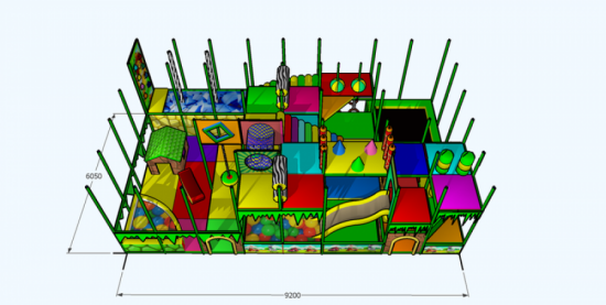 ЛАБІРИНТ МЕГА АМАЗОНІЯ 2в1 9,2 х 6,05 х 3,5м — фото 4