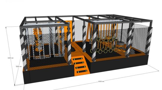 Ніндзя парк 8,1х5х3м — фото 1