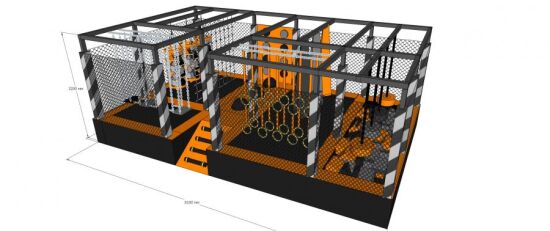 Ніндзя парк 8,1х5х3м — фото 3