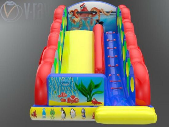 Надувна гірка Водний світ — фото 3