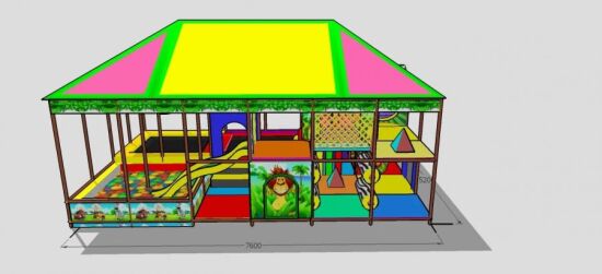 ЛАБІРИНТ "Мадагаскар NEW" з дахом 7,6х5,2х4,2м — фото 2