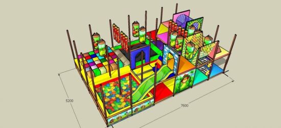 ЛАБІРИНТ "Мадагаскар NEW" з дахом 7,6х5,2х4,2м — фото 5