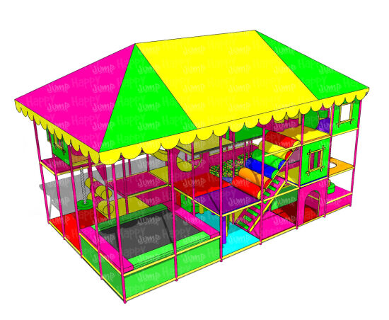 Вуличний лабіринт Квітка-семицвітка 6 х 4 х 4 м — фото 1