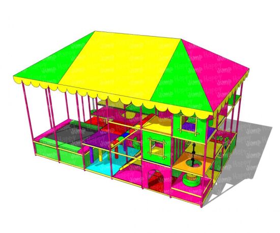 Вуличний лабіринт Квітка-семицвітка 6 х 4 х 4 м — фото 4