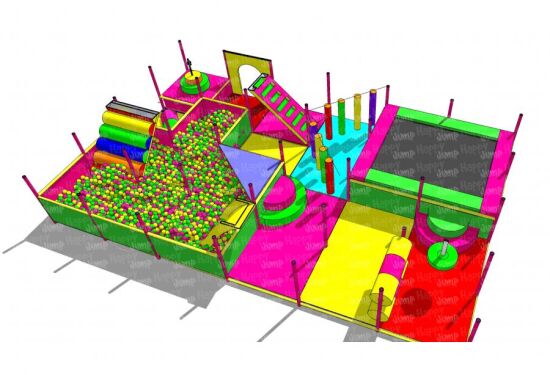 Вуличний лабіринт Квітка-семицвітка 6 х 4 х 4 м — фото 12