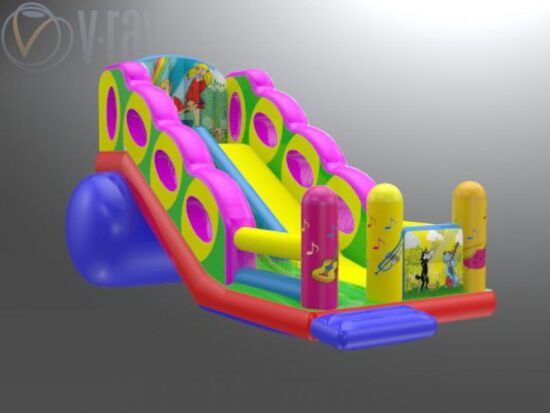 Надувна гірка Музиканти — фото 3