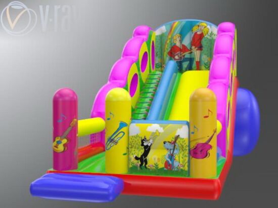 Надувна гірка Музиканти — фото 4