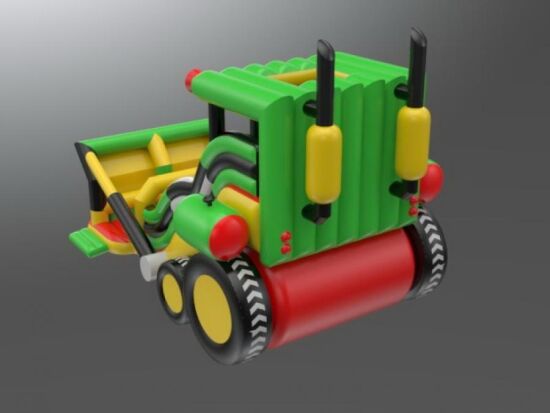 Надувная горка Трактор — фото 2