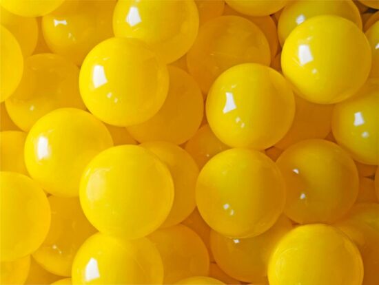 Кульки для сухих басейнів жовті 8см — фото 4