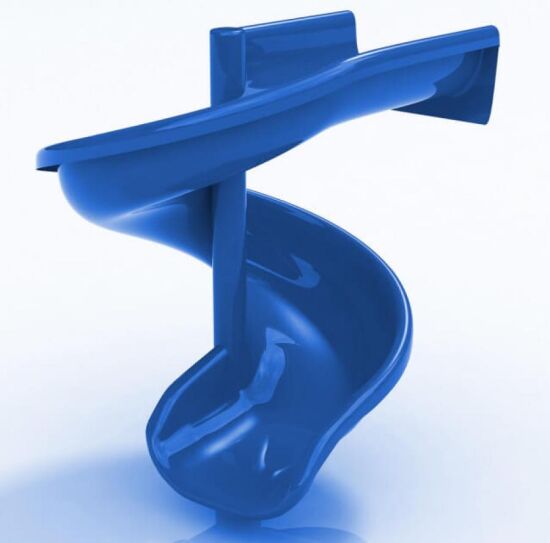 Гірка Склопластикова KIDIGO Спіраль H 1,5м — фото 2