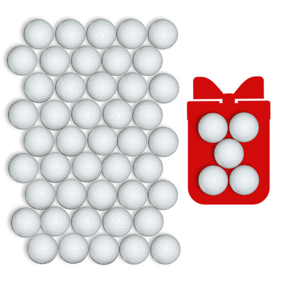 Набір з 45+5 подарункових м'ячів для гольфу GOLF PRO BALL А59 — фото 1