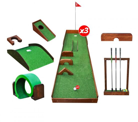 Набор для мини-гольфа «STAR» на 3-ри дорожки — фото 1