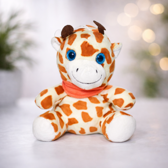 М’яка іграшка “Жираф з шарфом” 7 дюймів — фото 1