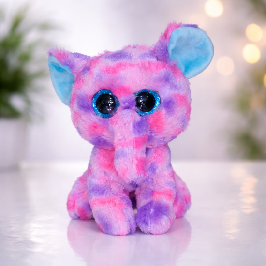 Кольоровий великоокий слон 8 дюймів — фото 1