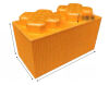 Конструктор Лего пінопластовий Помаранчевий — фото 2